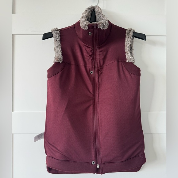 North Face - Hybernation Thermal 3D Vest Maroon Red Gray Shearling size XS - Picture 8 of 13